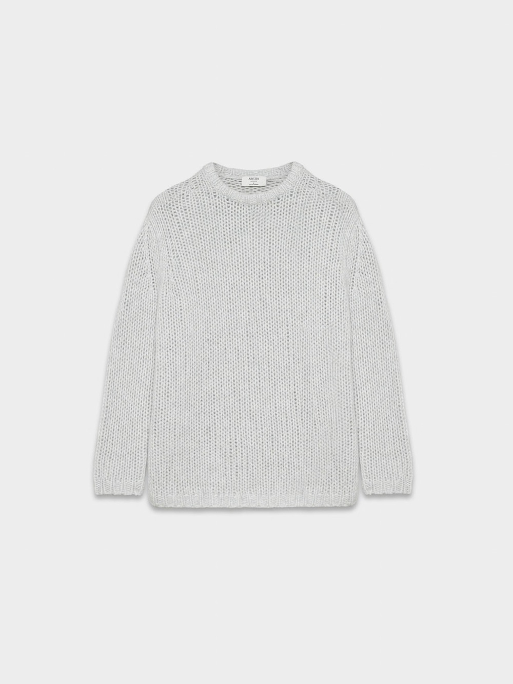 ARITZIA Mesh Cashmere Oversized Crew Sweater Heather Chrome Size: S NWT
